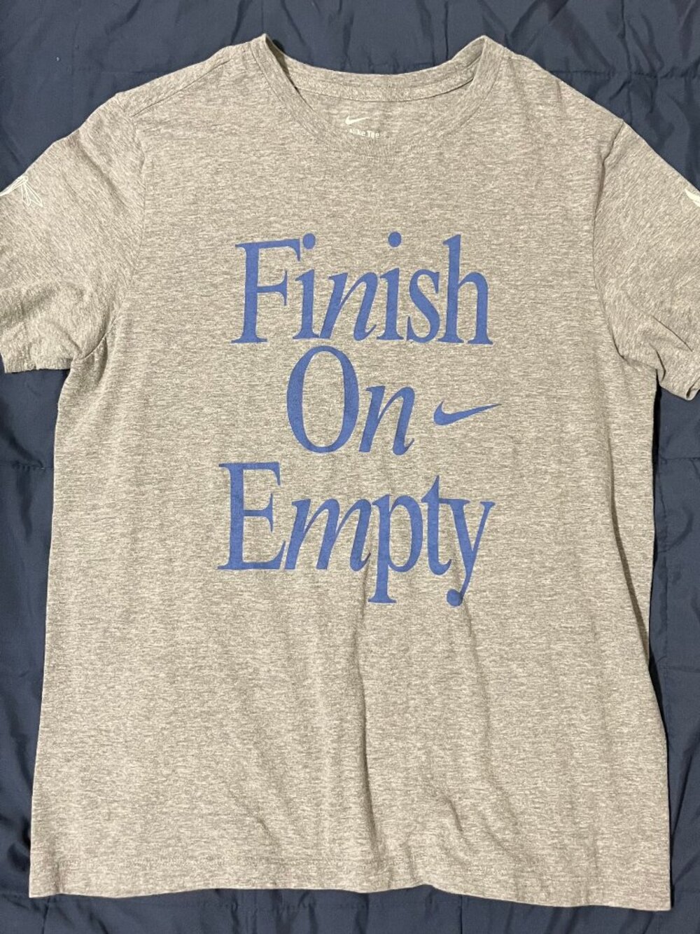 "Finish on Empty" Nike t-shirt; Size L